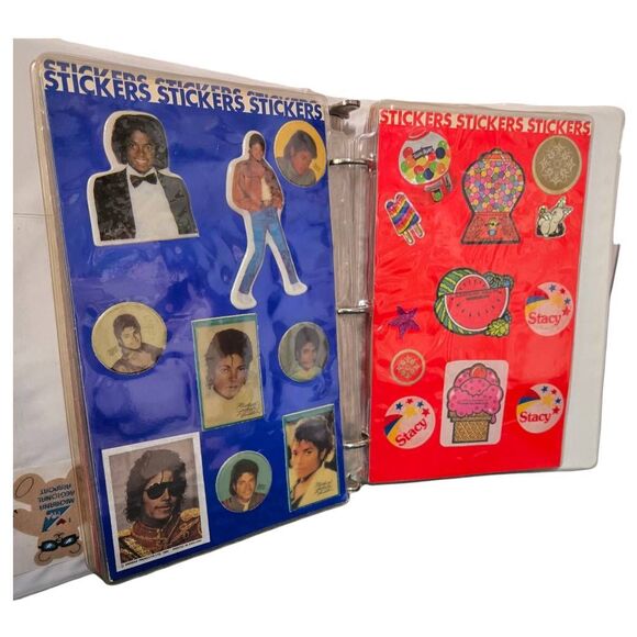 Vintage Sticker Book 80s Puffy Scratch And Sniff Garfield Michael Jackson Kool-a - Picture 3 of 16